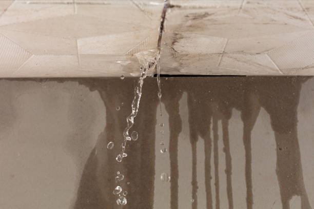 Professional Burst Pipe Cleanup technician working in Abbott, TX